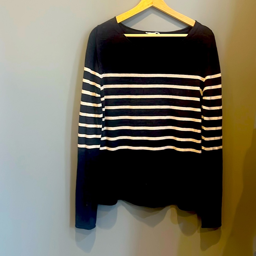 Celtic & Co. 100% Merino Wool striped sweater, S.